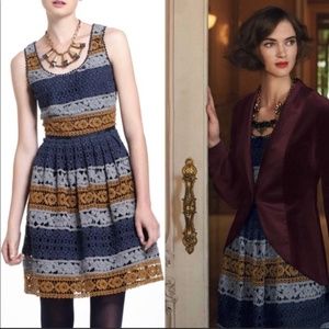 Anthropologie Maeve Striped Crochet Dress 2
